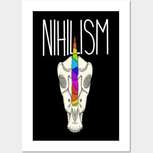 Nihilistic Unicorn Skull Posters and Art
